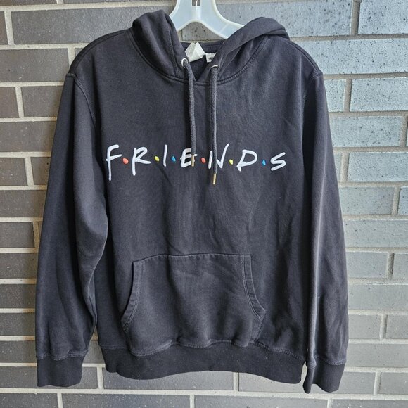 💥$10 ADD ON - FRIENDS The TV Show Women's Black Hoodie Sweater From H&M Size S - Picture 1 of 4